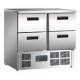 Mesa Refrigerada Compacta GN1/1 Eco 900X700X880h mm 4 cajones U638