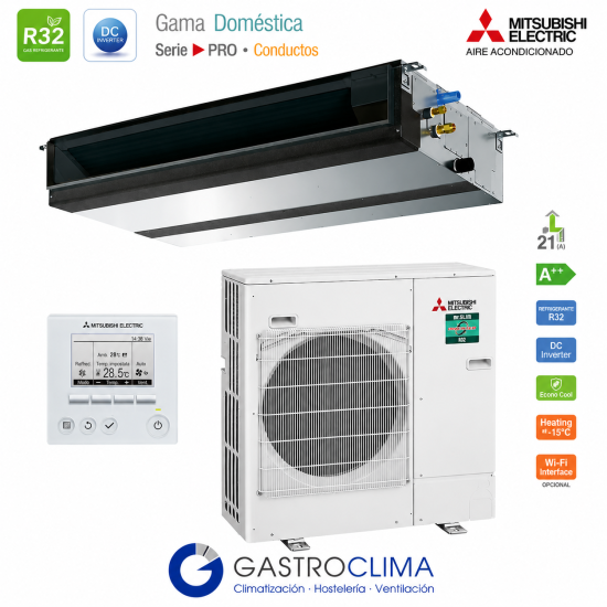 Aire acondicionado  conductos Mitsubishi electric serie PRO MGPEZ-125VJA conductos